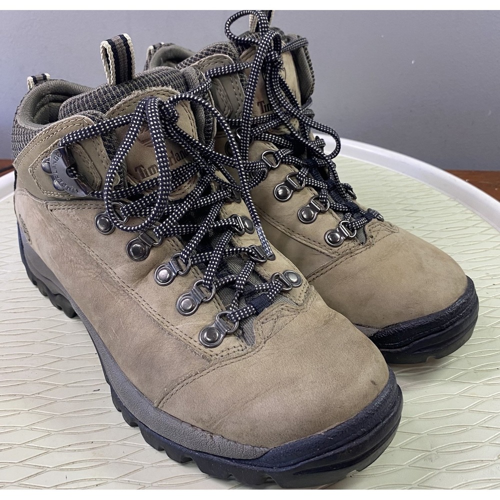 Timberland Performance Women's Leather Tan‎ Hiking Shoe Boots 8.5M